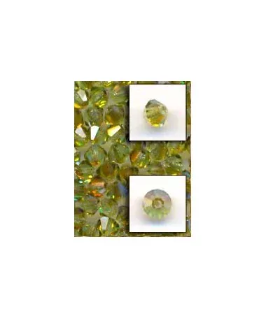 Tupi Bohemia 4mm - Verde Irisado (3 uds.) Tupi Bohemia 4mm - Verde Irisado (50 uds.)