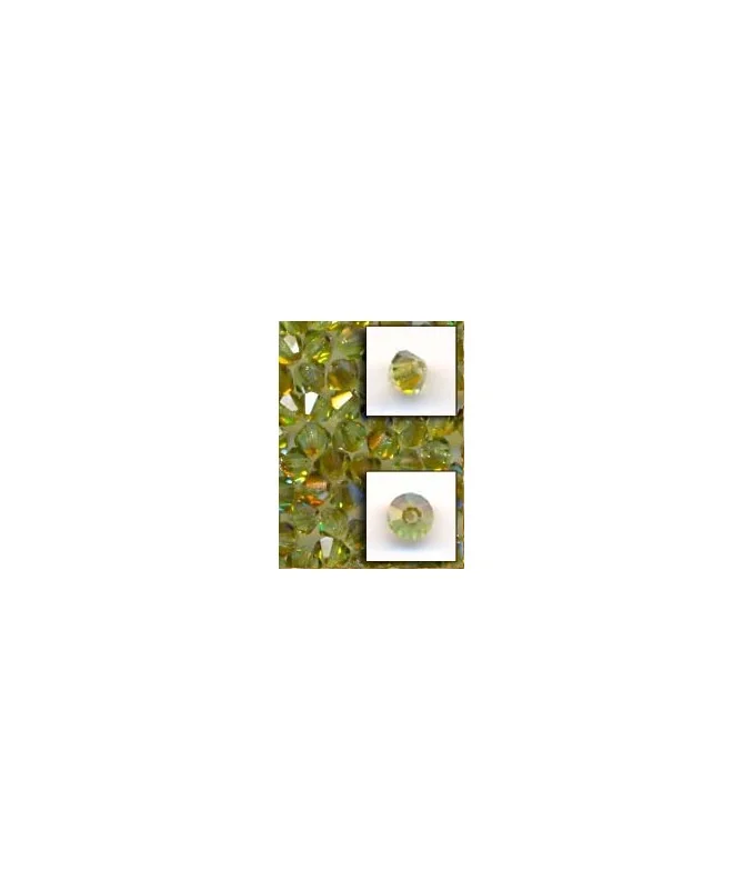 Tupi Bohemia 4mm - Verde Irisado (50 uds.)