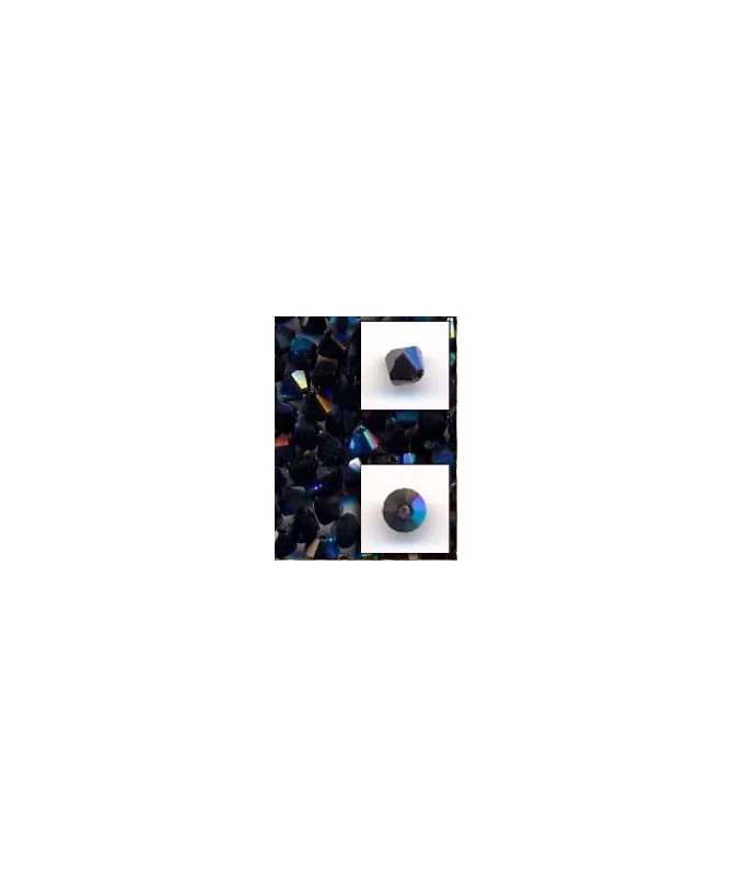 Tupi Bohemia 4mm - Jet AB (50 uds.)