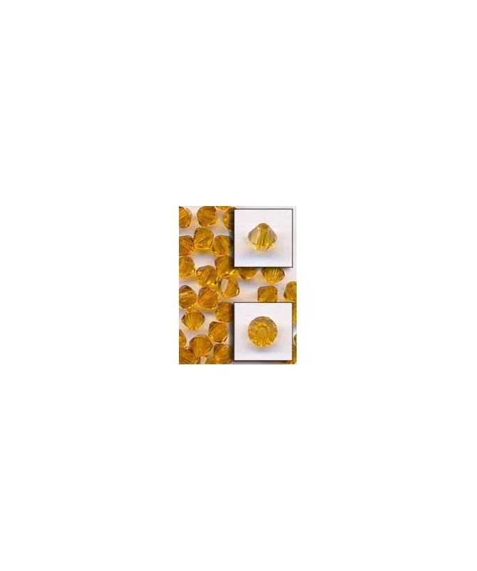 Tupi Bohemia 4mm - Light Topaz (50 uds.)