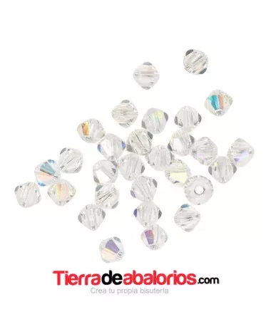 Tupi Bohemia 4mm - Cristal AB (29 uds.) Tupi Bohemia 4mm - Cristal AB (50 uds.)