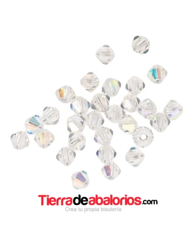 Tupi Bohemia 4mm - Cristal AB (50 uds.)
