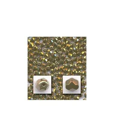 Facetada 3mm Oro viejo