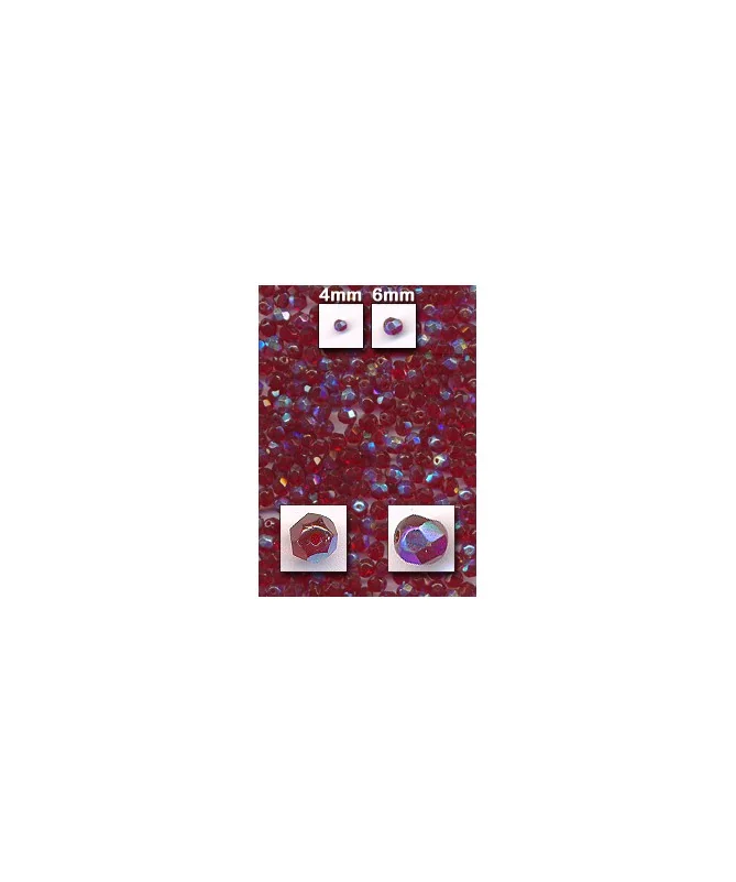 Facetada 4mm granate ab