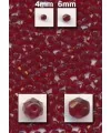 Facetada 10mm Agujero 1mm, Siam (Granate)