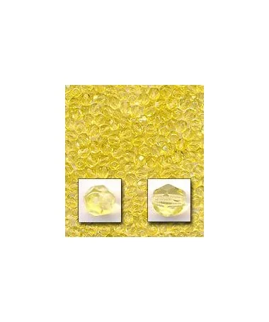 Facetada 6mm Amarillo Facetada 6mm Amarillo