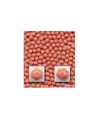 Facetada 6mm Rosa opaco