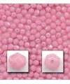 Facetada 10mm Agujero 1mm, Rosa Opalino
