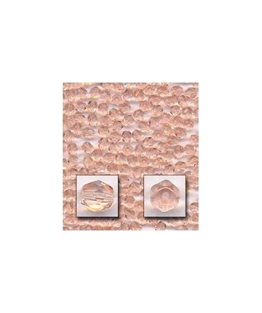 Facetada 6mm Rosa
