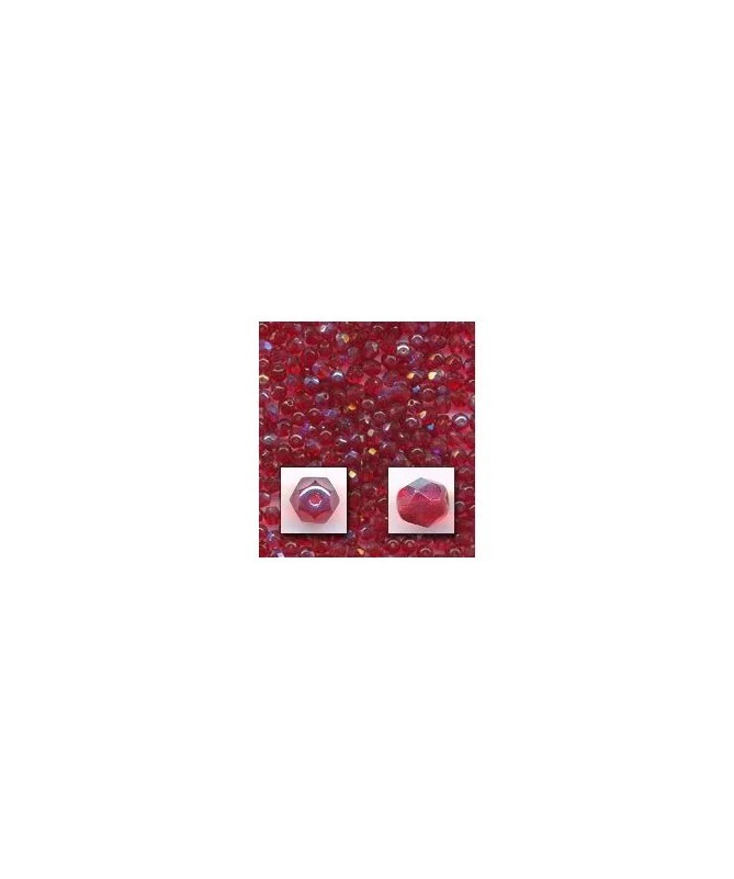 Facetada 4mm Magenta ab