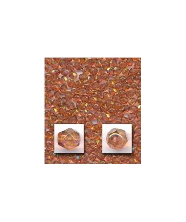 Facetada 4mm Fucsia Irisado Facetada 4mm Fucsia Irisado