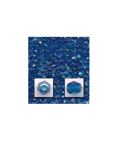 Facetada 4mm Capri Blue AB Facetada 4mm Capri Blue AB