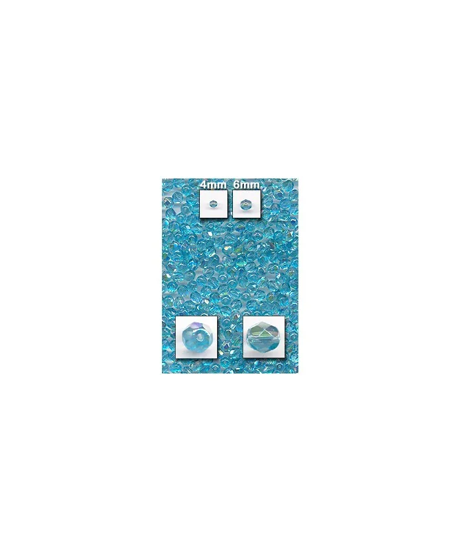 Facetada 4mm Aquamarine AB