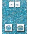 Facetada 4mm Aquamarine AB