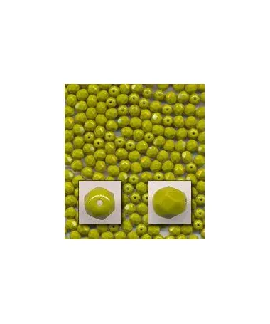 Facetada 8mm Oliva opaco