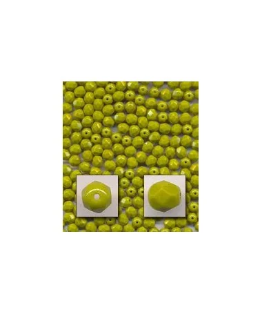 Facetada 4mm Oliva opaco