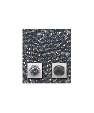 Facetada 10mm Agujero 1mm, Hematite Facetada 10mm Agujero 1mm, Hematite