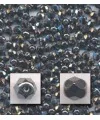 Facetada 10mm Agujero 1mm, Hematite