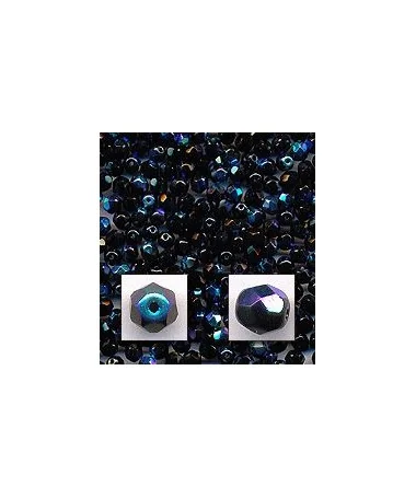 Facetada 6mm Negro ab