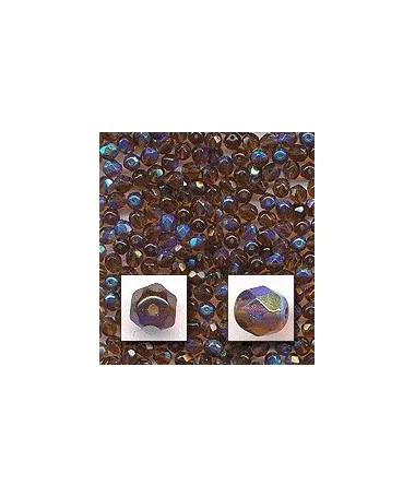 Facetada 4mm Marrón AB