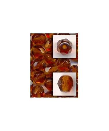 Facetada 6mm Smoked Topaz Facetada 6mm Smoked Topaz