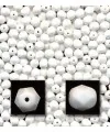Facetada 8mm Blanco Mate