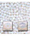 Facetada 12mm Blanco opal