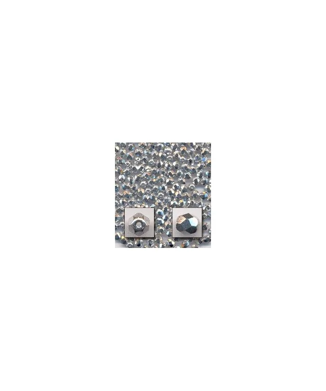 Facetada 4mm Plata Full