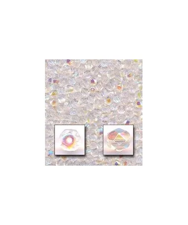 Facetada 8mm Cristal AB Facetada 8mm Cristal AB