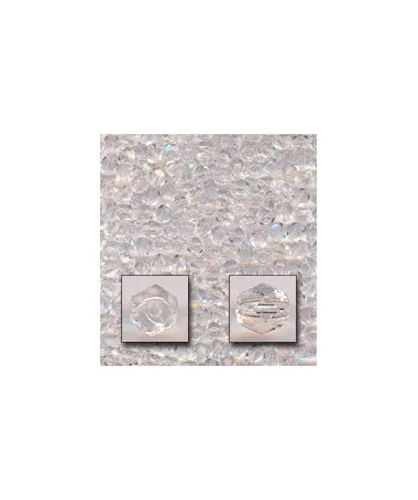 Facetada 4mm cristal