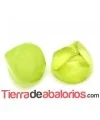 Resina Cabujón Redondo Irregular 8mm, Verde Pistacho