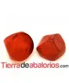 Resina Cabujón Redondo Irregular 8mm, Rojo
