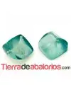 Resina Cabujón Irregular Cuadrado 9x9mm Turquesa