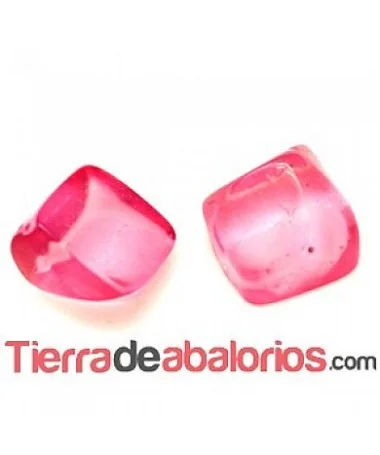 Resina Cabujón Irregular Cuadrado 9x9mm Rosa Resina Cabujón Irregular Cuadrado 9x9mm Rosa