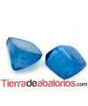 Resina Cabujón Irregular Cuadrado 9x9mm Azul