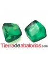 Resina Cabujón Irregular Cuadrado 9x9mm Verde