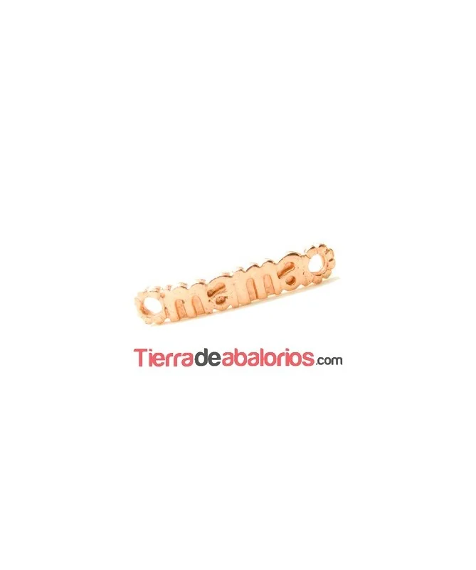 Conector Curvado Mamá 37x8mm, Oro Rosa