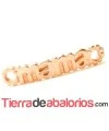 Conector Curvado Mamá 37x8mm, Oro Rosa