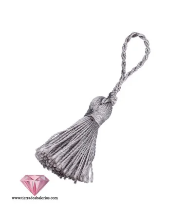 Borla Torzal 35mm, Gris Plata