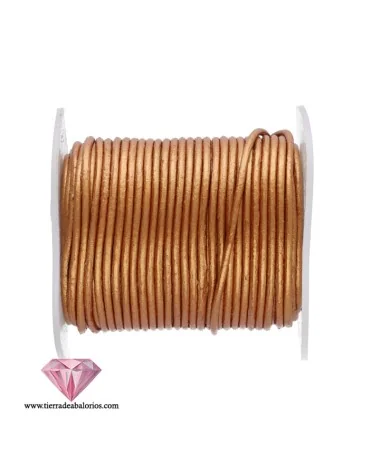 Cordón de Cuero 1mm - Cobre