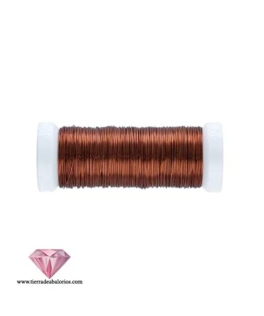 Hilo de Cobre 0,30mm, Marrón (45 mt) Hilo de Cobre 0,30mm, Marrón (45 mt)