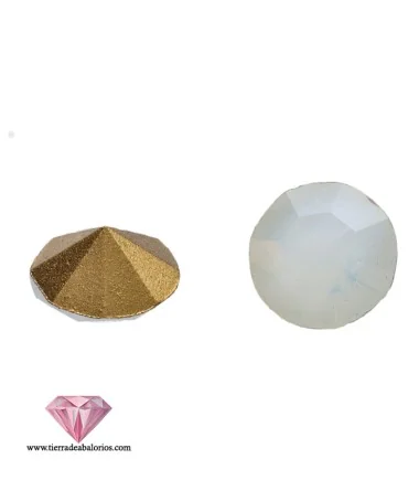 Chatón Máxima Preciosa SS39, White Opal (10 uds.)