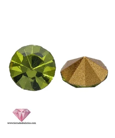 Chatón Máxima Preciosa SS29, Olivine (10 uds.) Chatón Máxima Preciosa SS29, Olivine