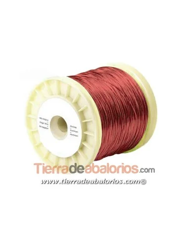 Hilo de Aluminio Moldeable 1,5mm, Granate (100 metros) Hilo de Aluminio Moldeable 1,5mm, Granate