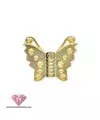 Entrepieza Mariposa 30x25mm Agujero 2mm, Dorada