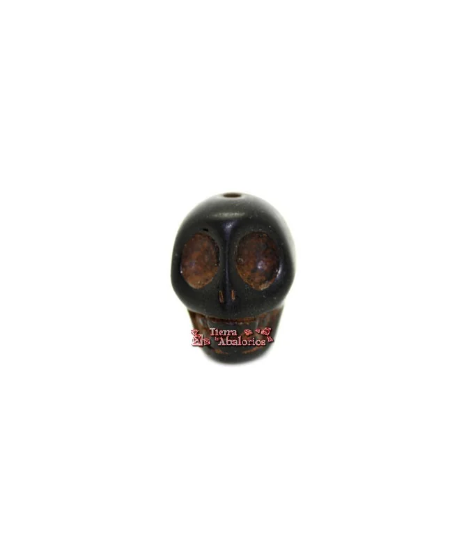 alavera Howlita 20x14mm Agujero 1,6mm, Negra alavera Howlita 20x14mm Agujero 1,6mm, Negra