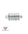 Cierre Tubo con Imán 12x8mm, Plateado