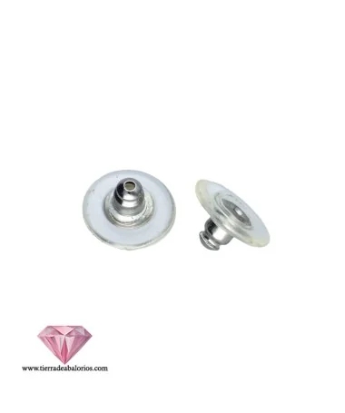 Presión Pendiente Copa Plateada con Aro de Plástico (10 uds.)