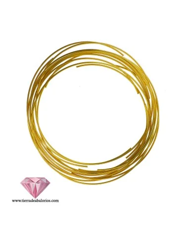 Hilo de Plata con Baño de Oro, Diámetro 45mm Hilo de Plata con Baño de Oro, Diámetro 45mm