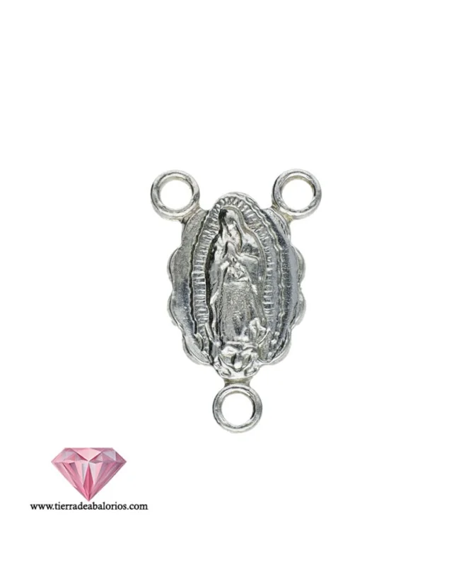 Centro para Rosario 12x8mm, Plata de Ley